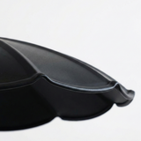 Highgate Scalloped Metal Ceiling Pendant Light in Black
