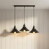 Kairo Cone Pendant Ceiling Light in Black