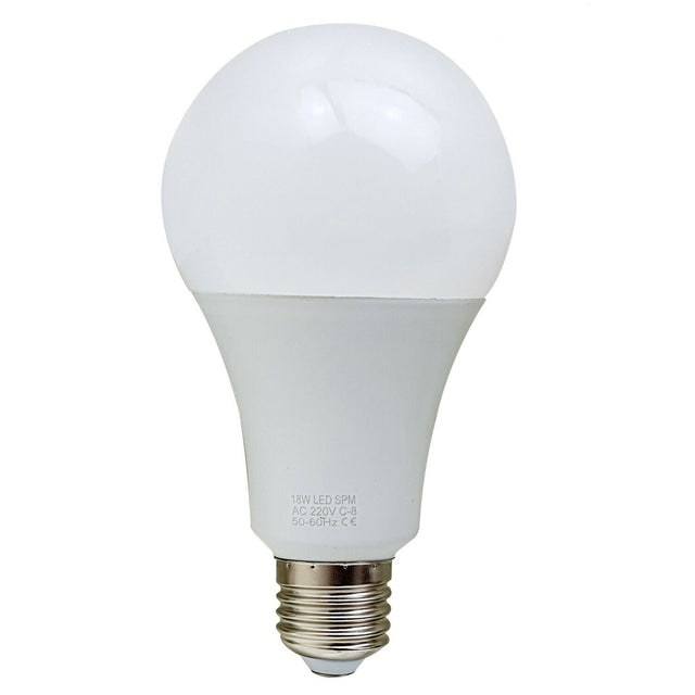 LED light bulb on a white background