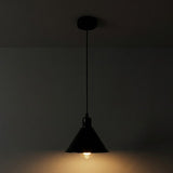 Noir Cone Pendant Light in Premium Black Finish