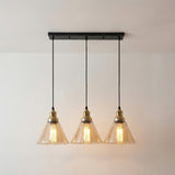 Orella Champagne Glass 3 Light Pendant Fixture