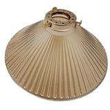 Rome Amber Glass Ribbed Lampshade