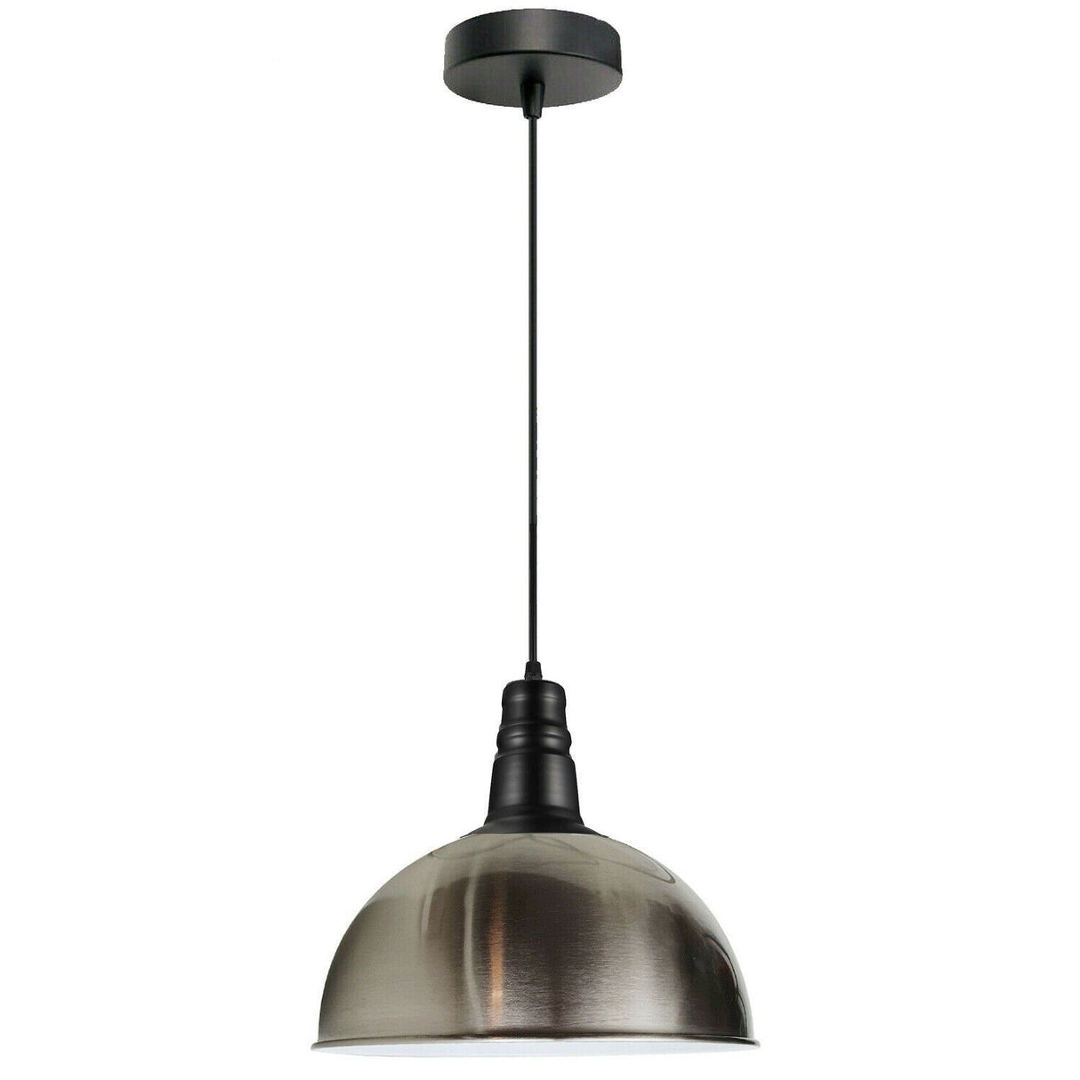 Sia Dome Pendant Ceiling Light in Satin Nickel
