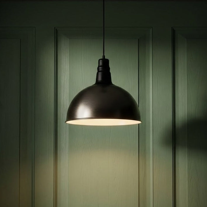 Sia Dome Pendant Ceiling Light in Satin Nickel