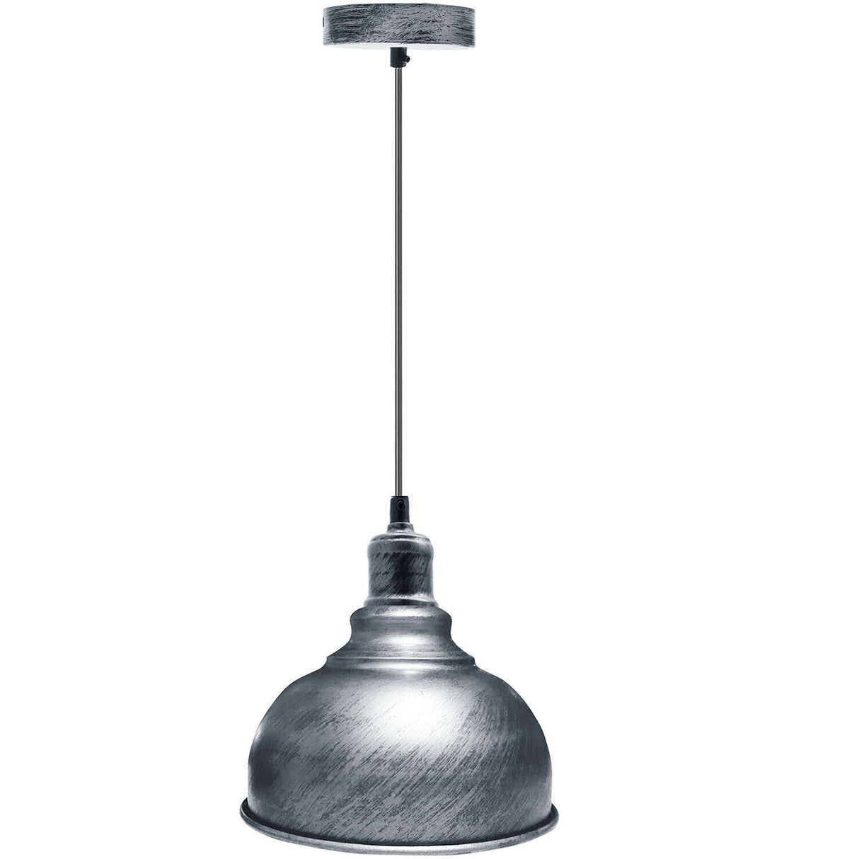 Alviero Ceiling Pendant Light in Brushed Silver