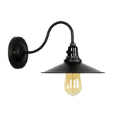 Sylvara Industrial Wall Light Swan Neck Shade