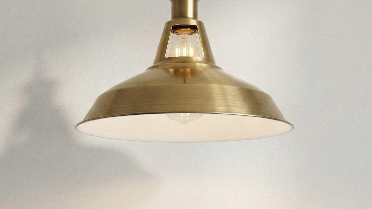 Veyra Metal Ceiling Pendant Light in Yellow Brass
