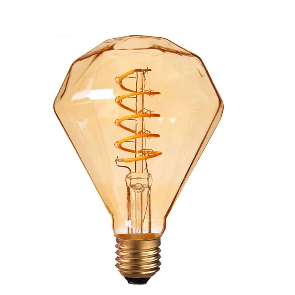 Diamond LED Bulb E27 4W – Warm White Glass