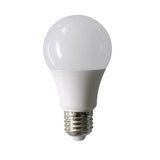 White LED light bulb on a white background