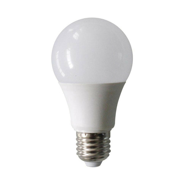 White LED light bulb on a white background
