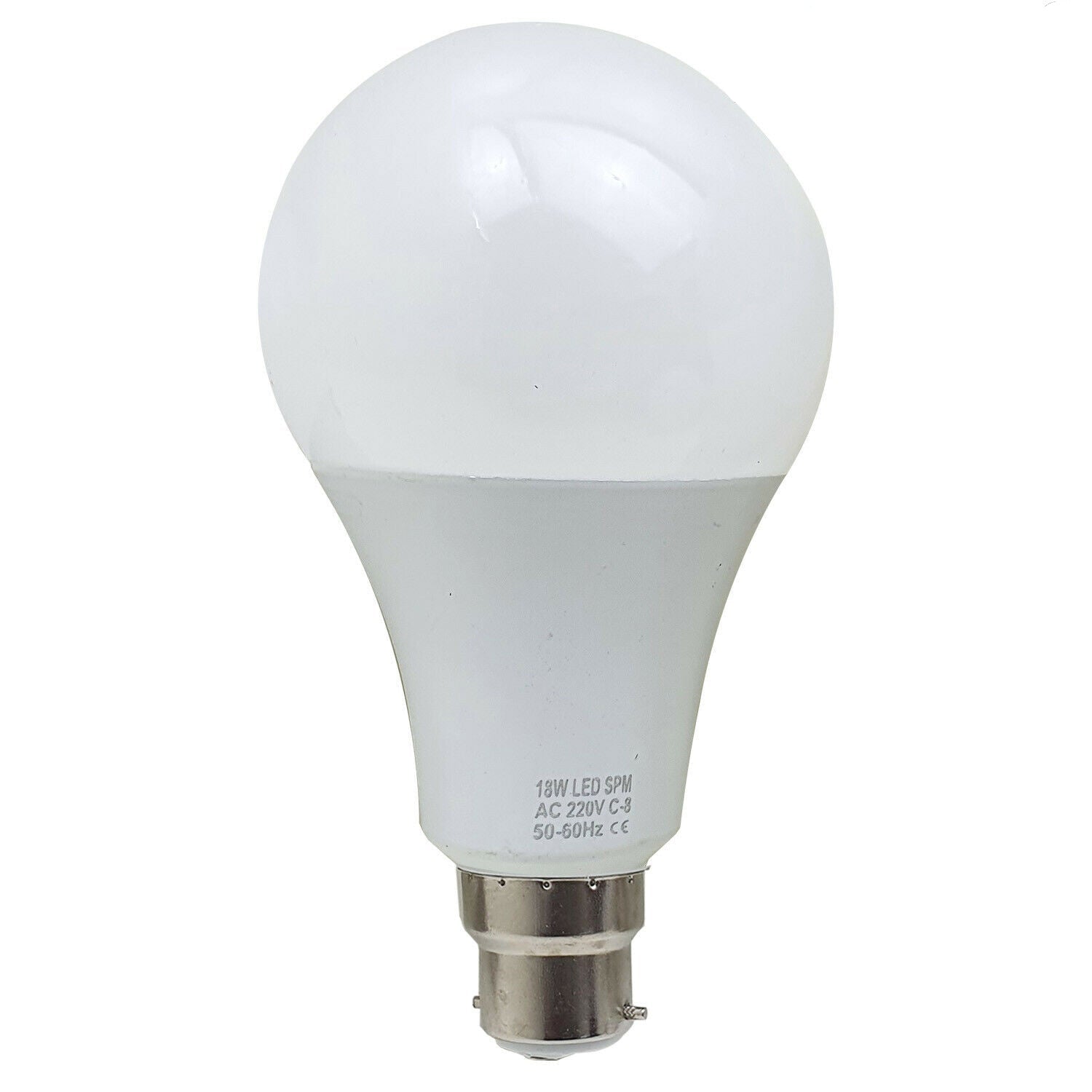 White LED light bulb on a white background

