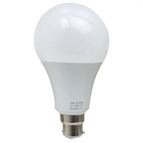 White LED light bulb on a white background

