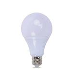 White light bulb on a white background