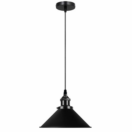 Kairo Cone Pendant Ceiling Light in Black