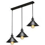 Kairo Cone Pendant Ceiling Light in Black