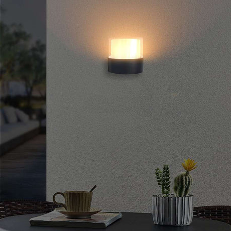 Aveline Outdoor Wall Light in Black